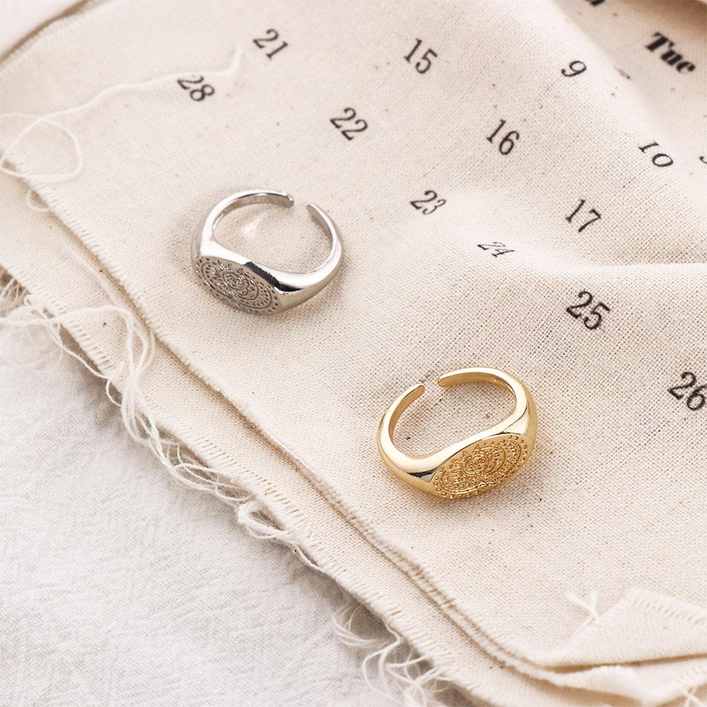 Minimalist Sun Moon Pattern Ri - Korean Women Lifestyle recension och pris