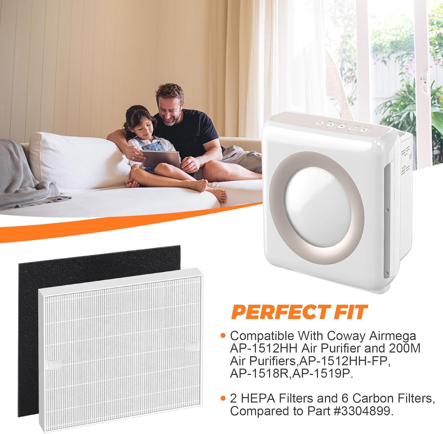2 Pack AP-1512HH Replacement F - Coway Air Purifier Ap-1512Hh recension och pris