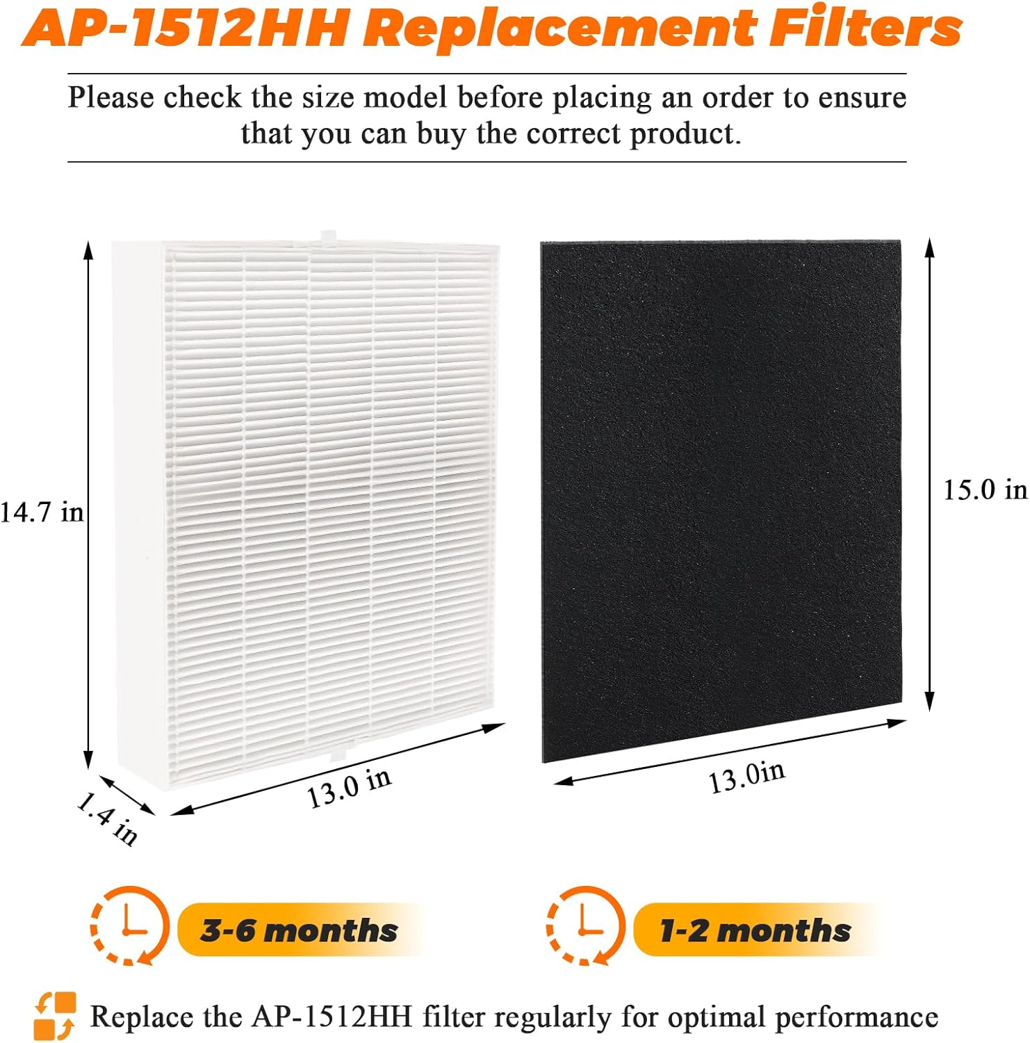 2 Pack AP-1512HH Replacement F - Coway Air Purifier Ap-1512Hh recension och pris