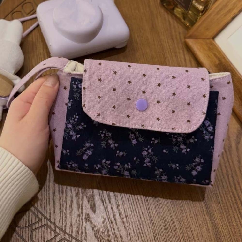Purple Print Floral Makeup Bag - Korean Lifestyle & Kids Boutique Photos recension och pris