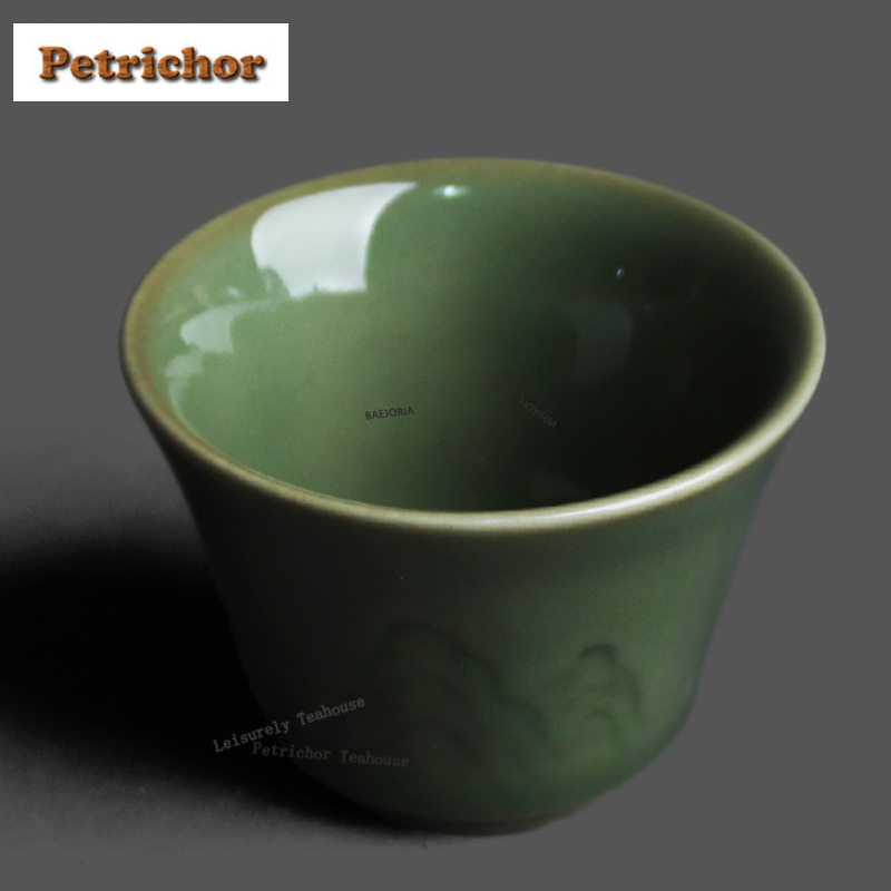 50ml Yue Kiln Celadon Relief T - Celadon Ceramic Cup recension och pris