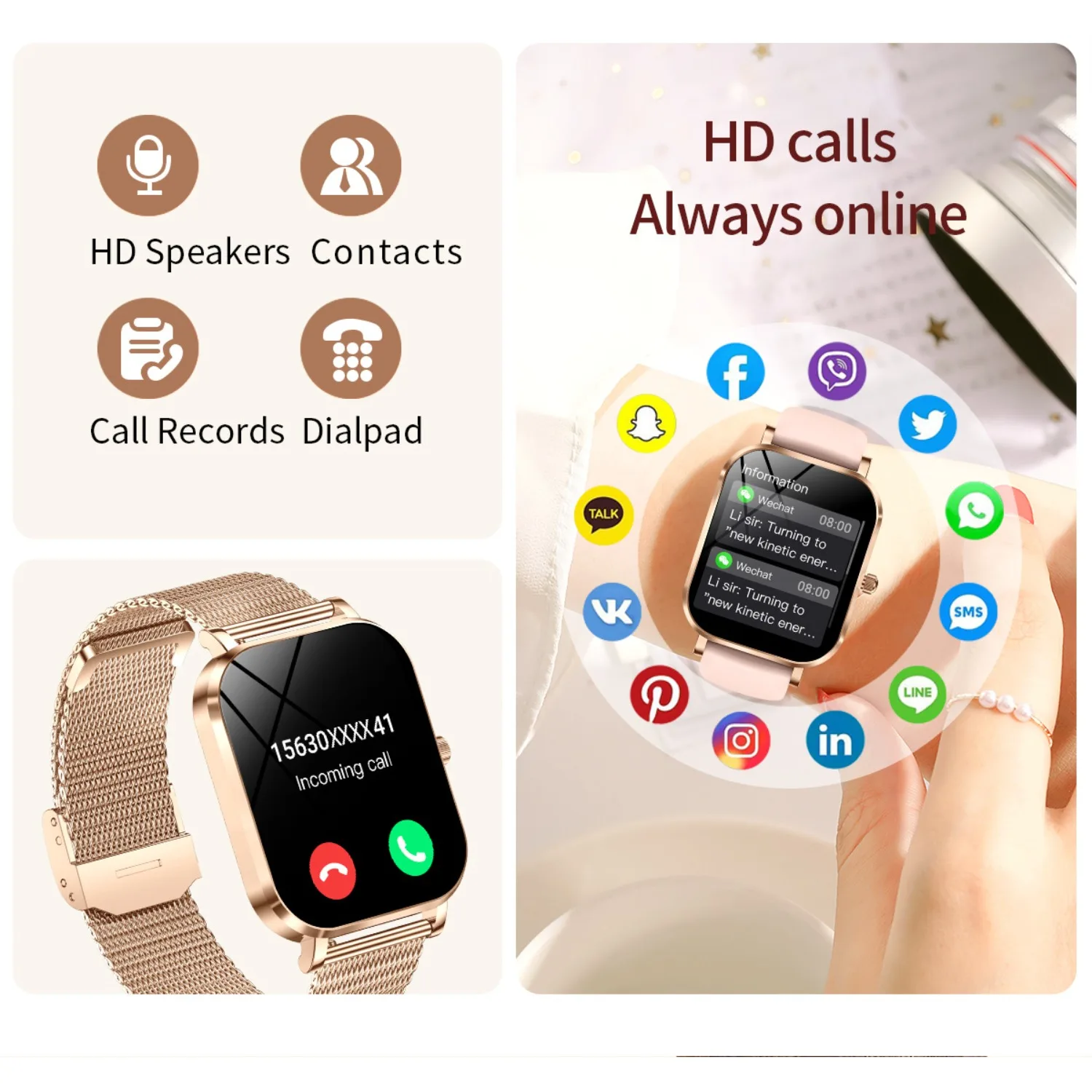 ApexTPUltra Thin Smart Watch F - Korean Women Lifestyle recension och pris