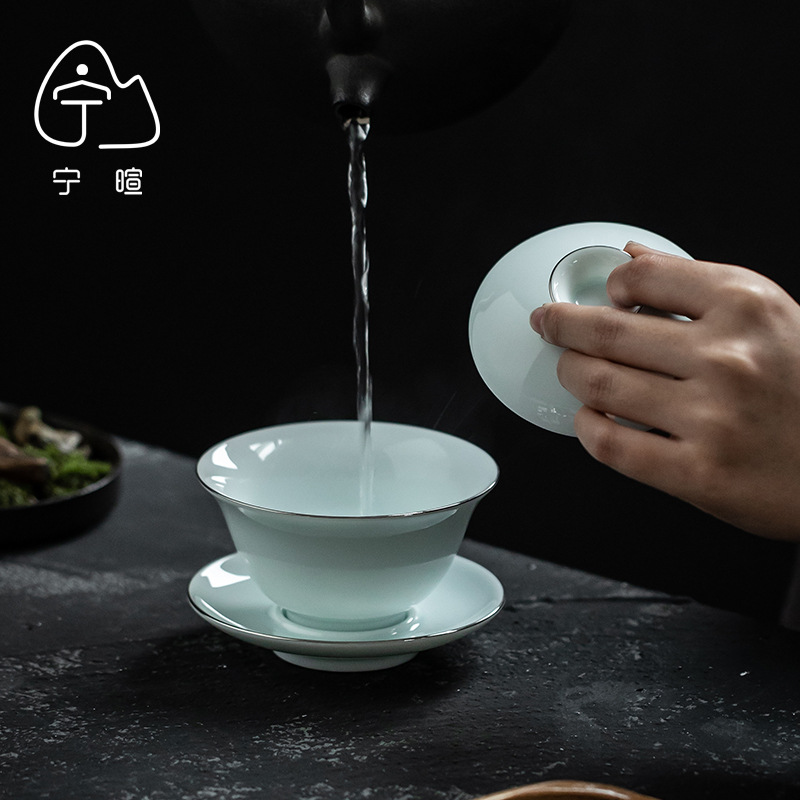 Yingqing Celadon Three-Talent  - Celadon Ceramic Cup recension och pris