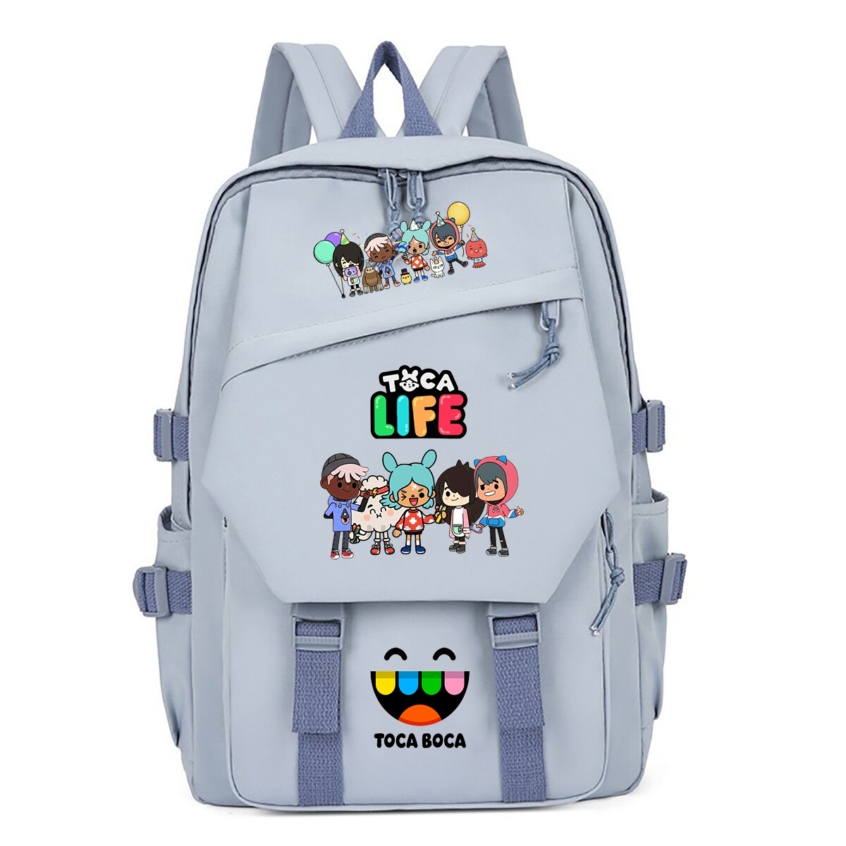 Toca Life World Print Backpack - Korean Women Lifestyle recension och pris