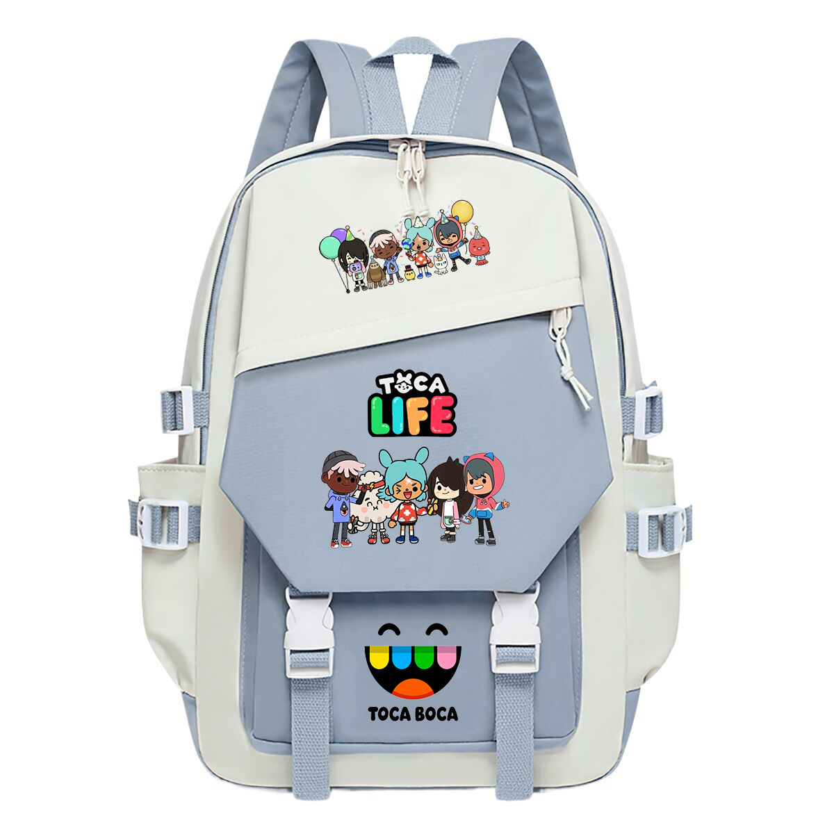 Toca Life World Print Backpack - Korean Women Lifestyle recension och pris