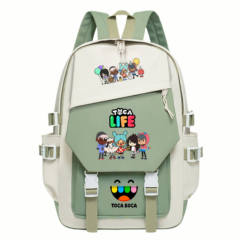 Toca Life World Print Backpack - Korean Women Lifestyle recension och pris