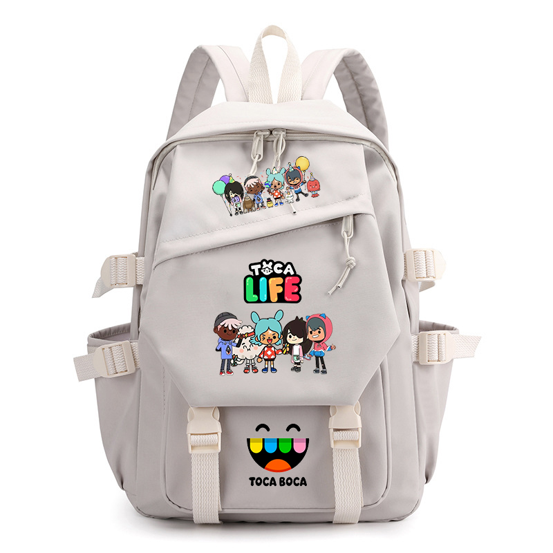 Toca Life World Print Backpack - Korean Women Lifestyle recension och pris