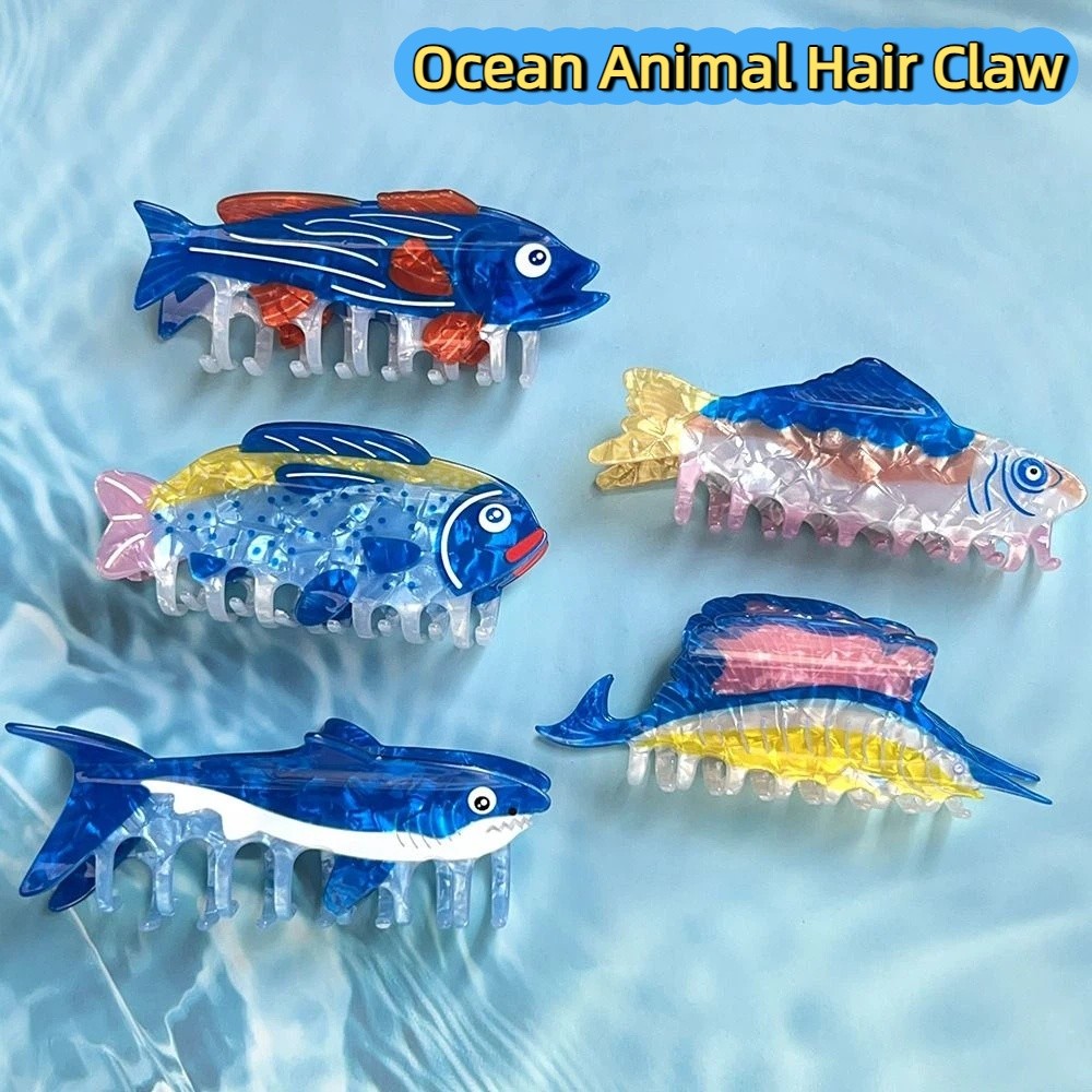 Hairpin Ocean Animal Hair Claw - Korean Women Lifestyle recension och pris