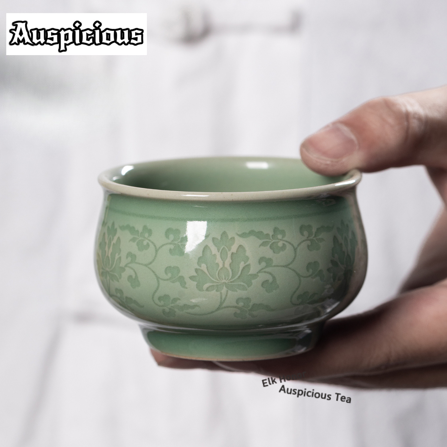 108ml Handmade Twining Lotus C - Celadon Ceramic Cup recension och pris