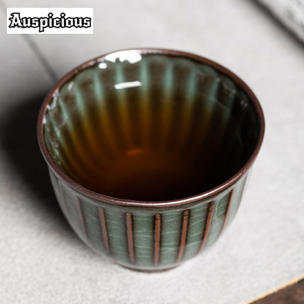 85ml Handmade Ge Kiln Iron Bod - Celadon Ceramic Cup recension och pris